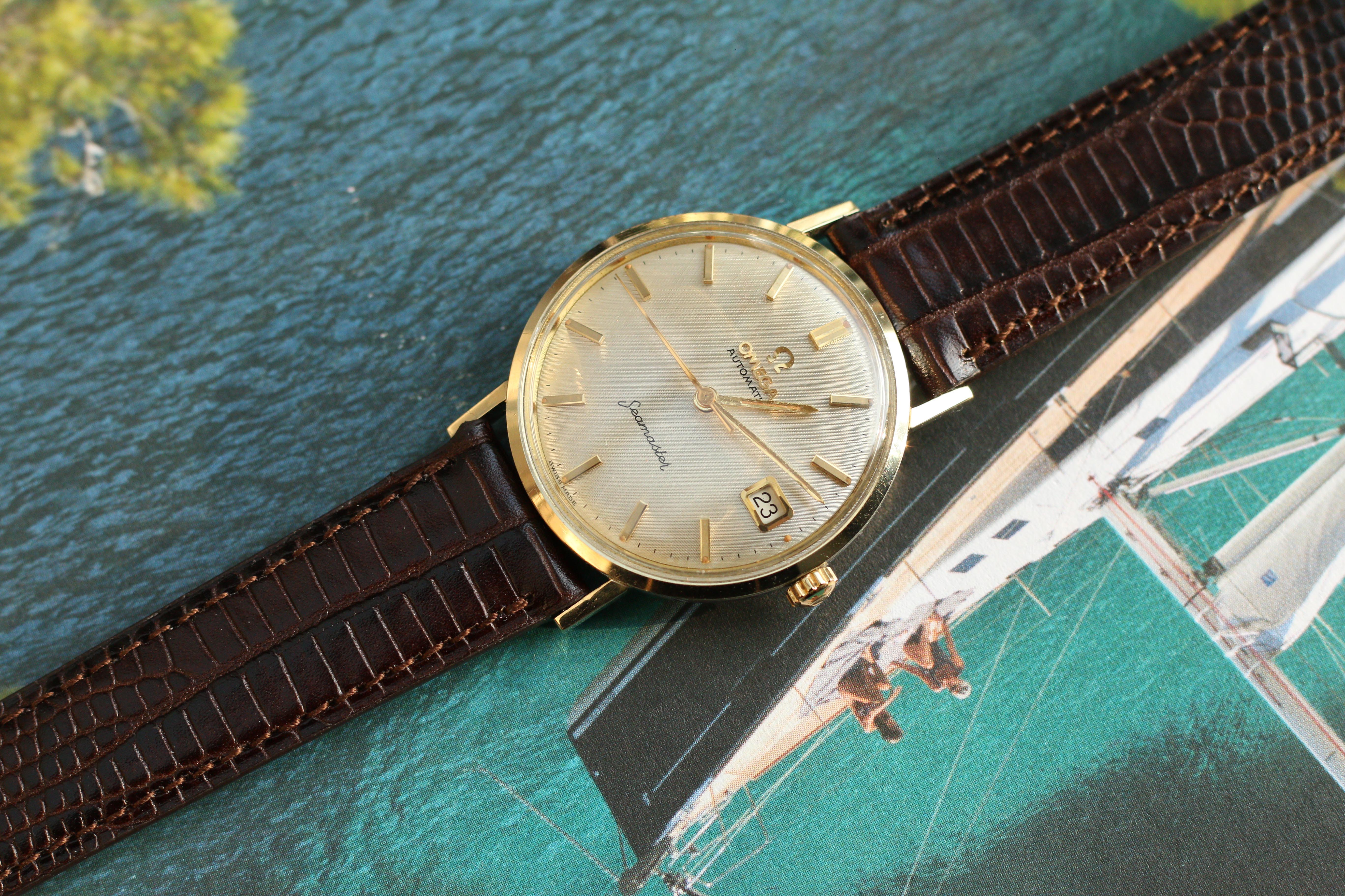 Omega Seamaster cadran lin