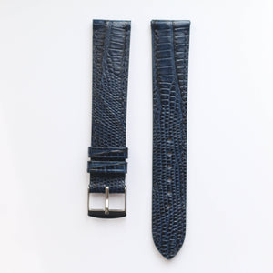 Bracelet Veau façon Téju bleu marine